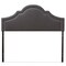 Baxton Studio Rita Modern Dark Grey Upholstered Queen Size Headboard 124-6874 - alternate 1